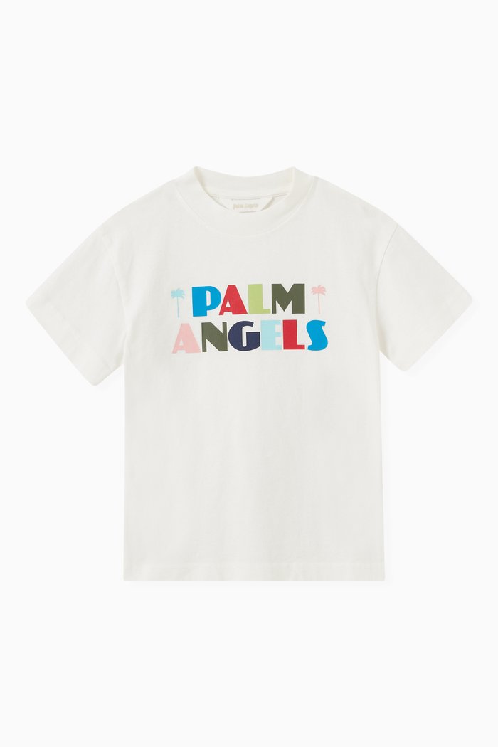 

Seasonal Logo Print T-shirt in Cotton, White