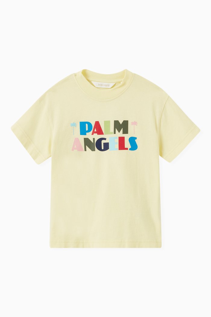 

Seasonal Logo Print T-shirt in Cotton, Yellow