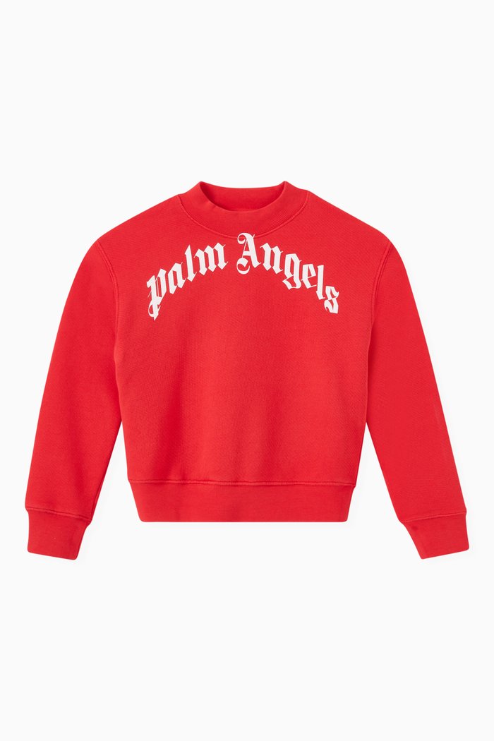 

Logo Sweatshirt in Cotton Jersey, Red