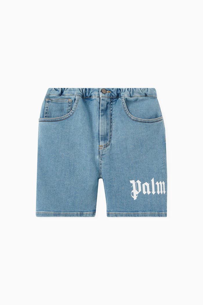 

Logo Shorts in Denim, Blue