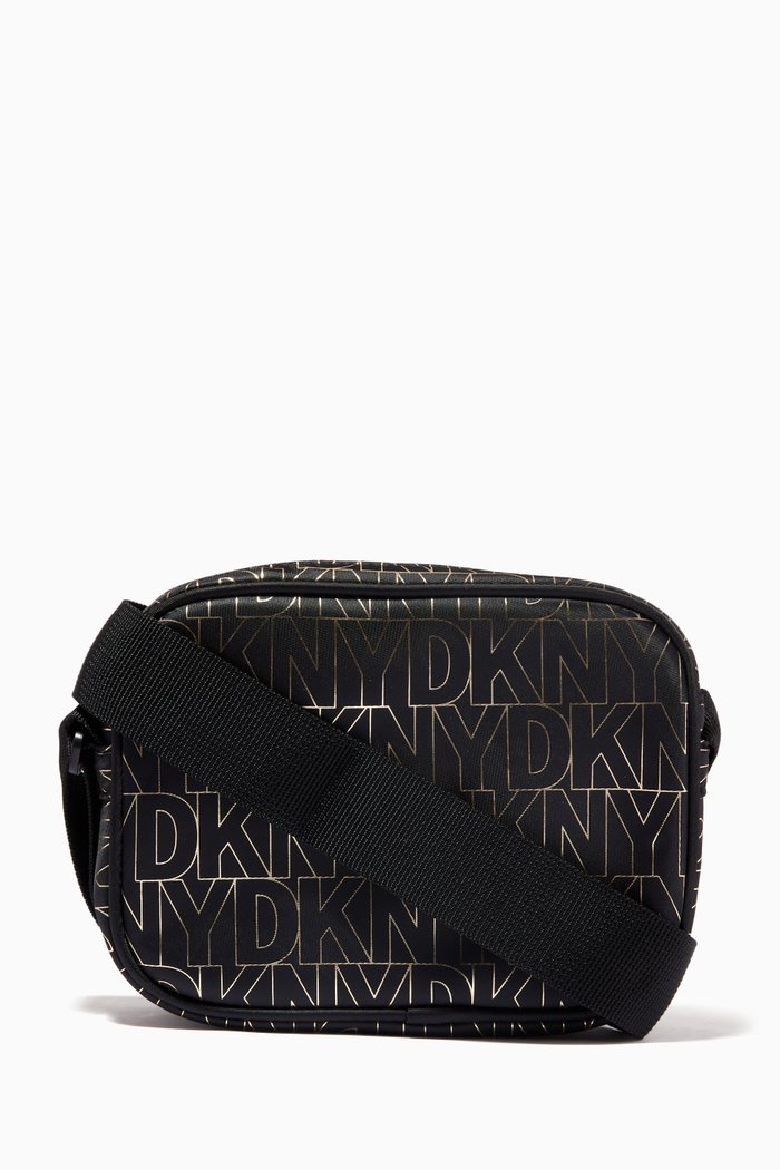 

Logo Print Bag in Nylon, Black