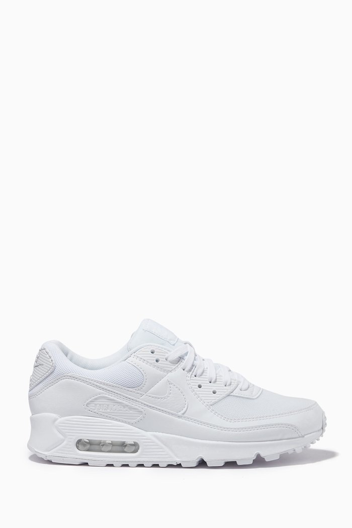 

Air Max 90 Sneakers in Leather, White