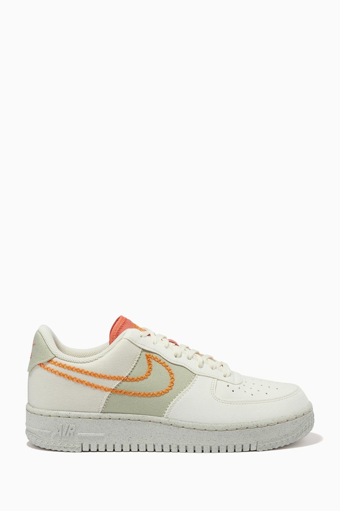 

Air Force 1 Next Nature Sneakers in Canvas & Suede, Orange