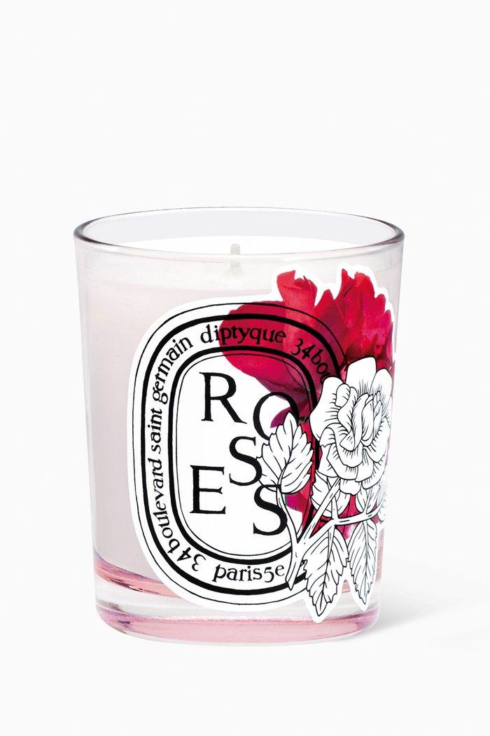 

Limited Edition Roses Candle, 190g, Multicolour