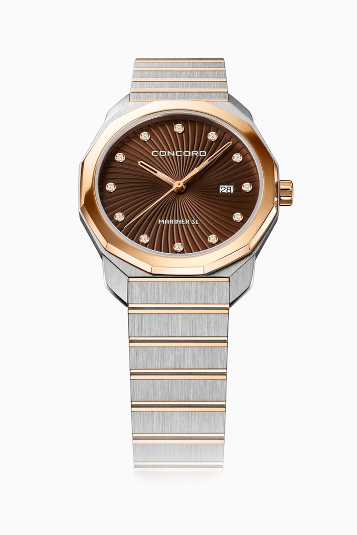 

Mariner SL Quartz Watch with Diamonds, Brown