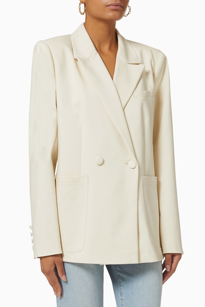 

The Boss Blazer 2.0 in Cotton Blend, White