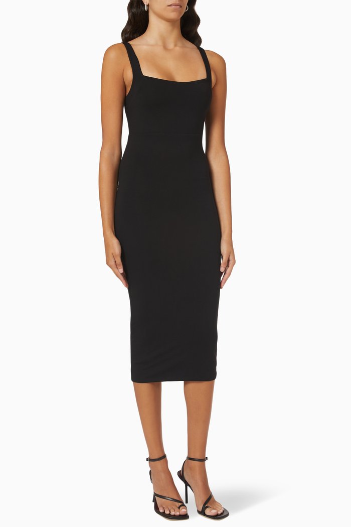 

90s Tank Dress in Stretch Jersey, Black