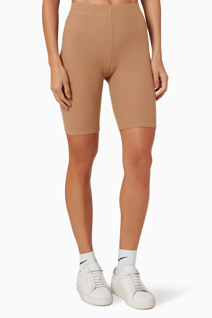

Thermal Essential Bike Shorts in Waffle Knit, Grey