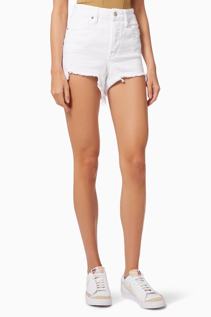 

Bombshell Shorts in Recycled Denim, White