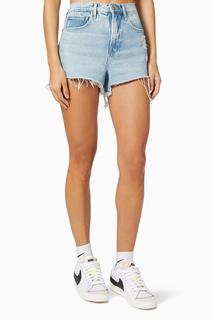 Good '90s Shorts in Denim, Blue