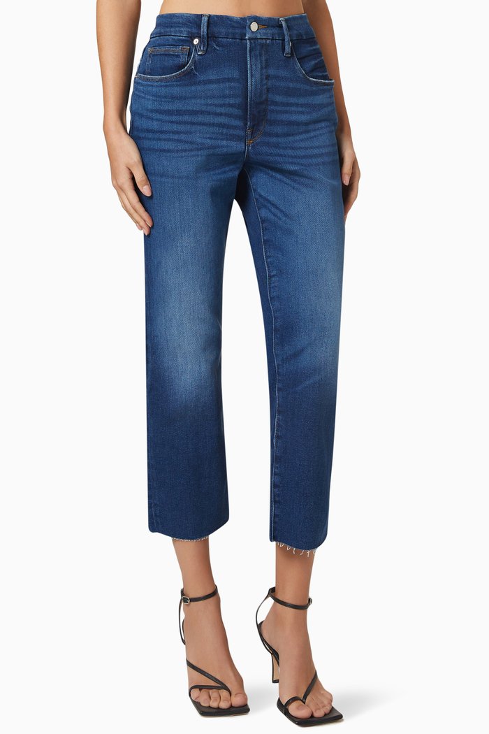 

Good Petite Straight Jeans, Blue