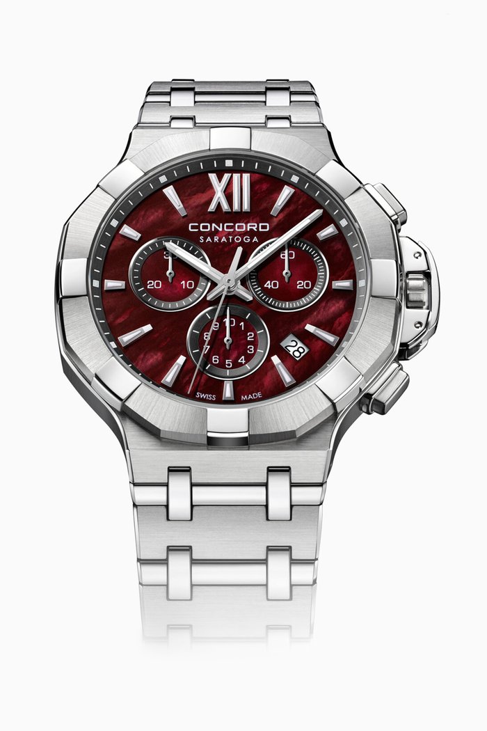 

Saratoga Chronograph Watch, Burgundy