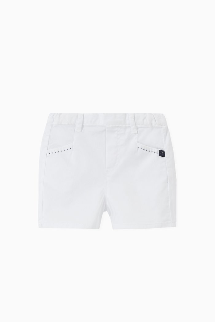 

Pocket Shorts in Twill, White