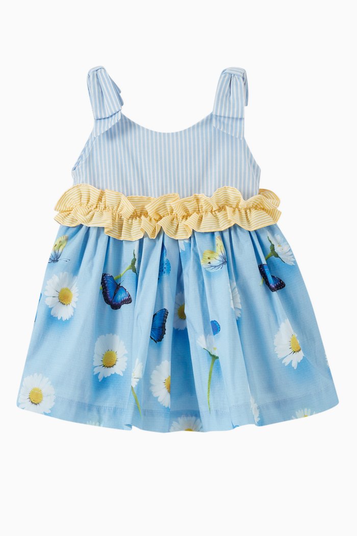 

Daisy Dress with Frill Detail, Blue