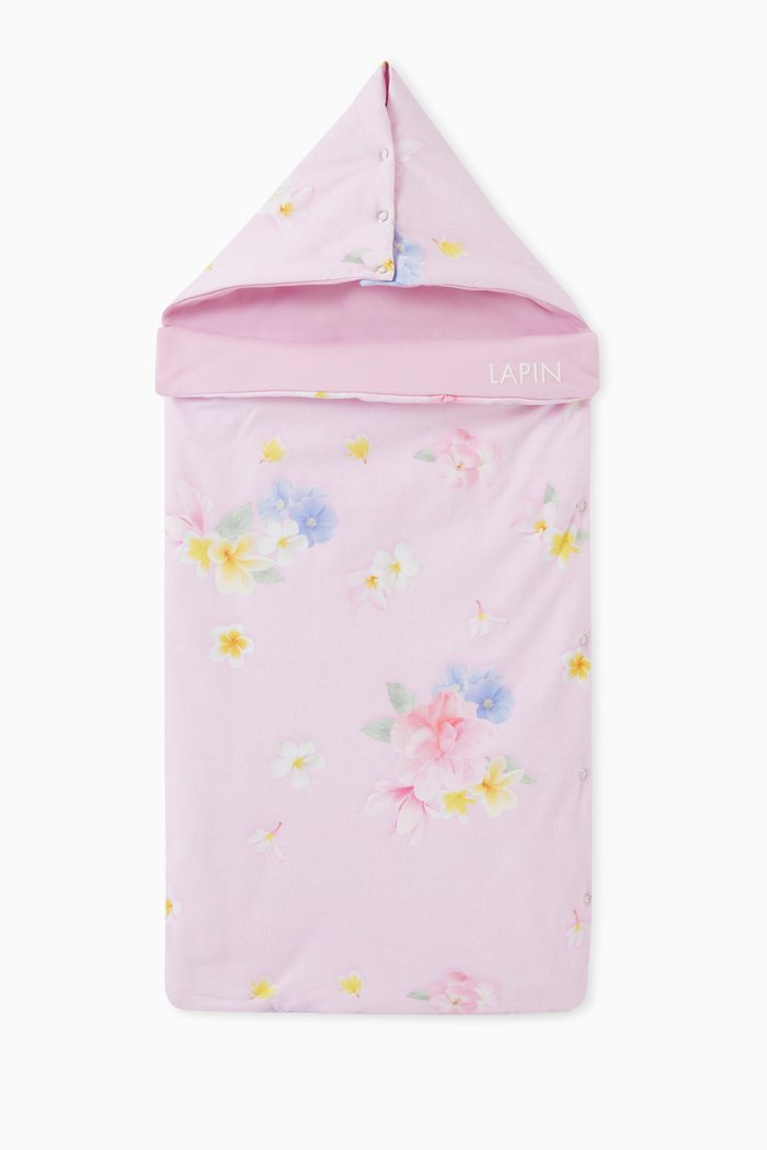 Floral Print Sleeping Bag, Pink