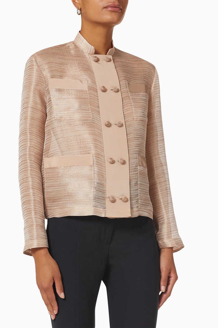 

Jacket in Silk Blend, Pink