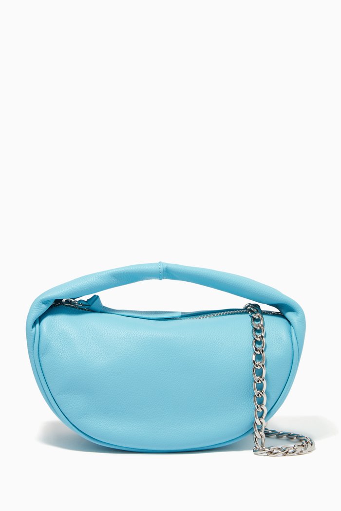 

Baby Cush Bag with Chain in Grain Leather, Blue
