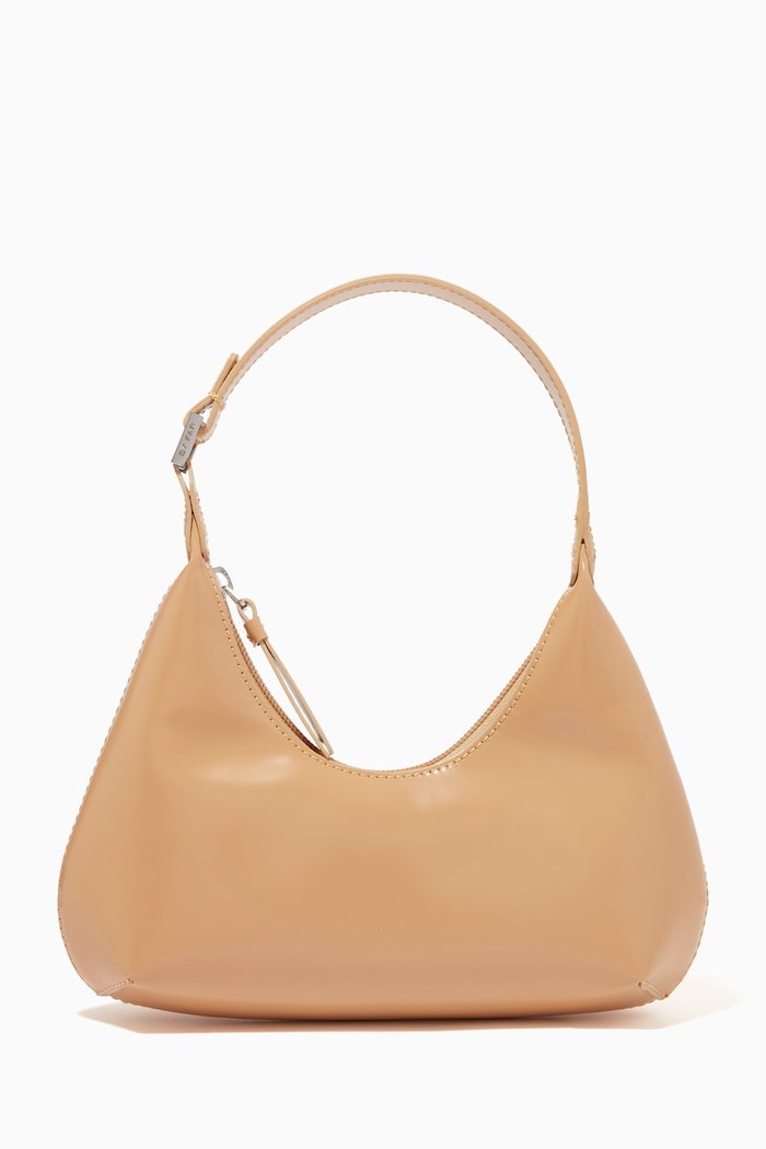 

Baby Amber Shoulder Bag in Leather, Neutral