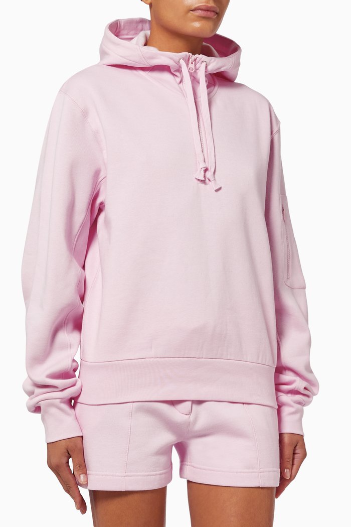

Hoodie in Cotton, Pink
