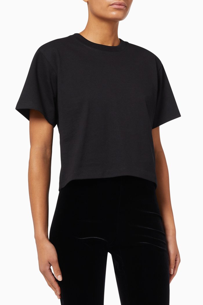 

Core Logo T-shirt in Cotton Jersey, Black
