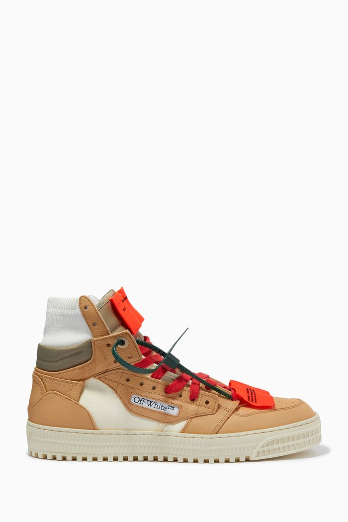 

Off Court 3.0 Sneakers in Leather & Canvas, Neutral