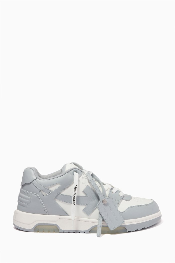 

Out of Office "OOO" Sneakers in Calf Leather, Grey