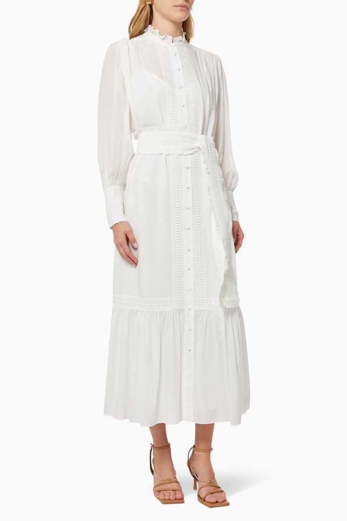 

Jasmine Maxi Dress in Cotton, White