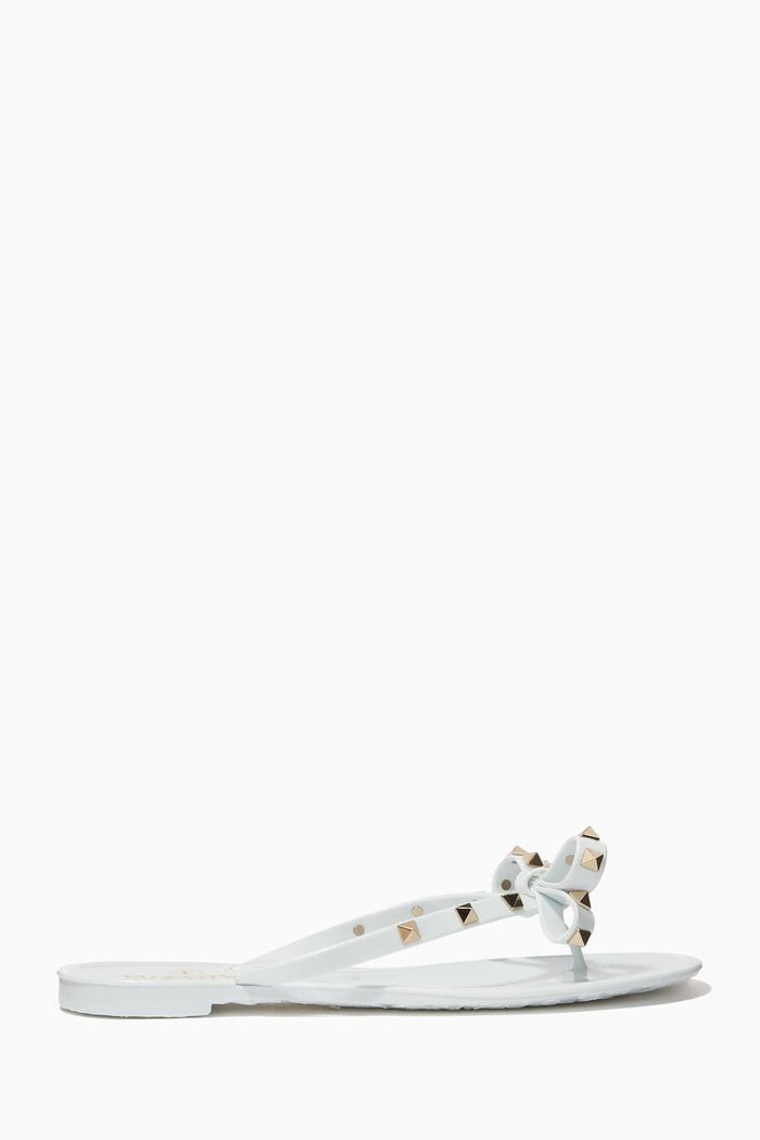 

Valentino Garavani Rockstud Flats in PVC, White