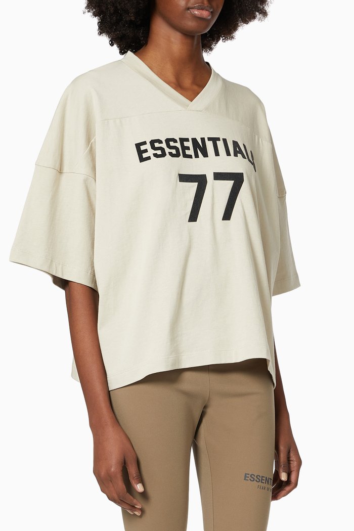

Football T-shirt in Cotton Jersey, Grey