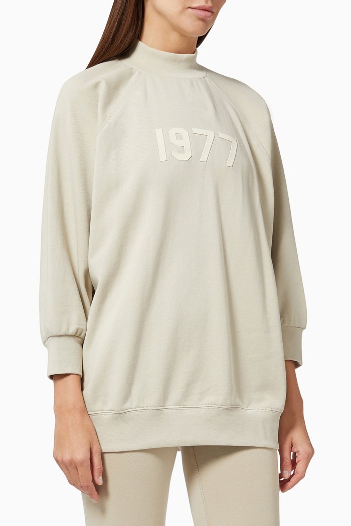 1977 Sweatshirt in Cotton Fleece, Grey