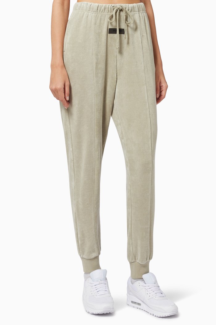 

Sweatpants in Velvet, Blue