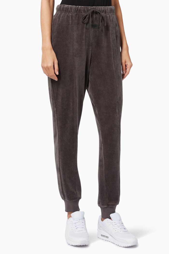 

Sweatpants in Velvet, Black