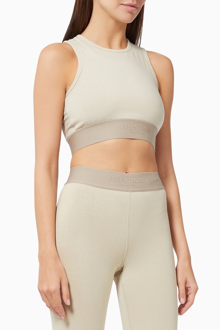 

Essentials Sports Tank in Cotton, Grey