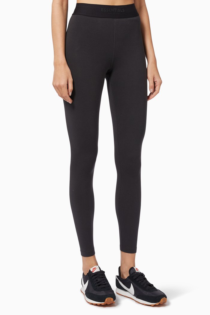 

Essentials Sports Leggings in Cotton, Black
