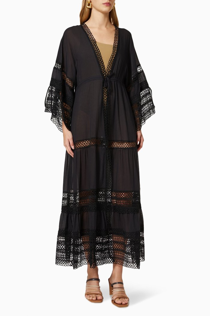 

Claire Kaftan in Cotton, Black