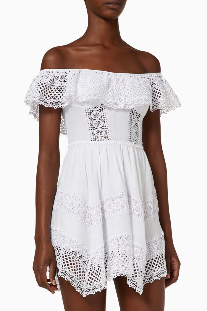 Vaiana Dress in Cotton, White