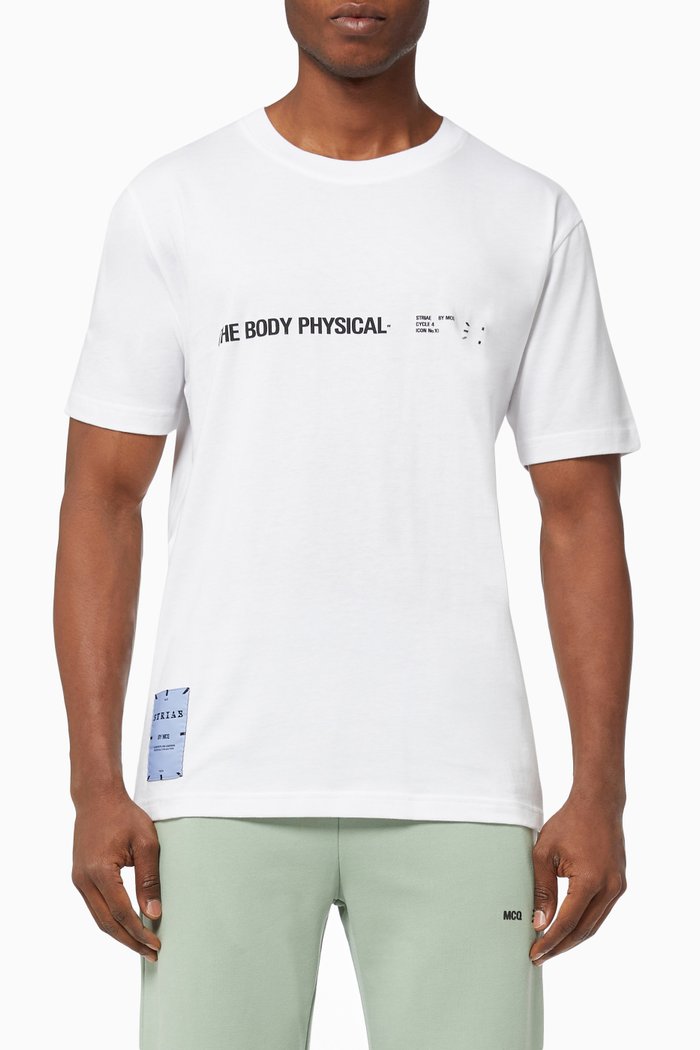 

Manifesto T-shirt in Jersey, White