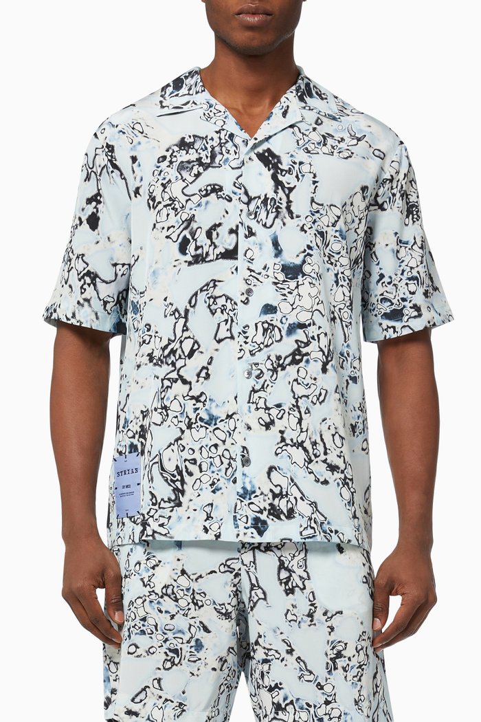 

Striae Shirt in Silk, White