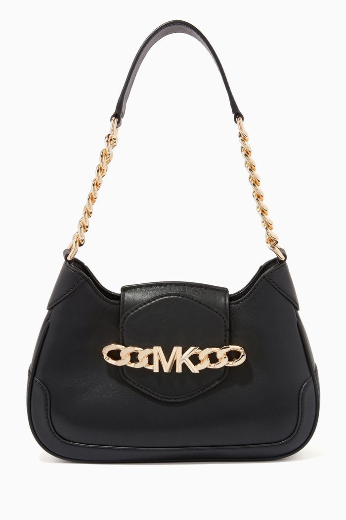 

Small Hally Bag in Leather, Black