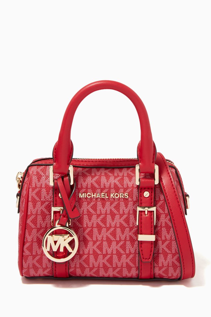 

Bedford Legacy Extra-Small Bag in Logo Canvas & Leather, Blue