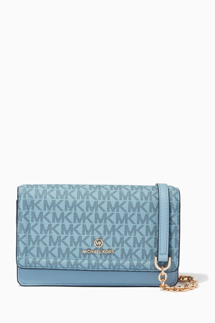 

Jet Set Crossbody Bag in Leather, Blue