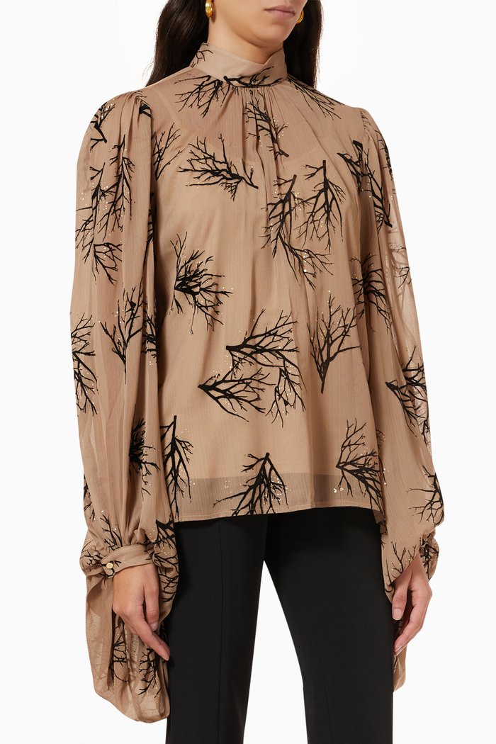 

Balloon Sleeve Blouse, Neutral