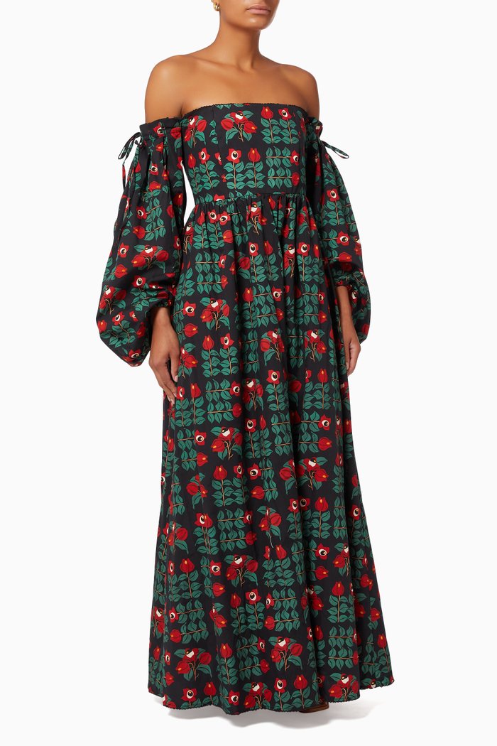 

Alheli Dress in Cotton, Black