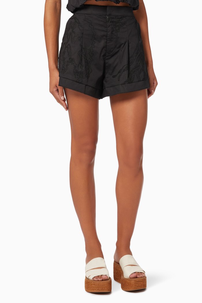 

Toronjil Shorts in Cotton, Black