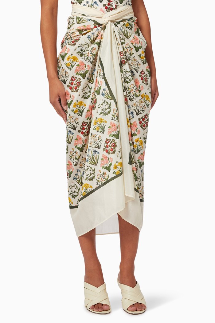 

Lavanda Pareo in Cotton Silk Blend, Multicolour