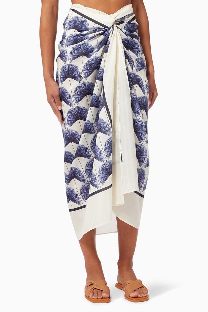 

Lavanda Pareo in Cotton Silk Blend, Multicolour