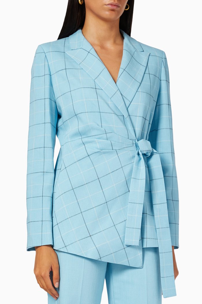 

Tilde Blazer in Viscose, Blue