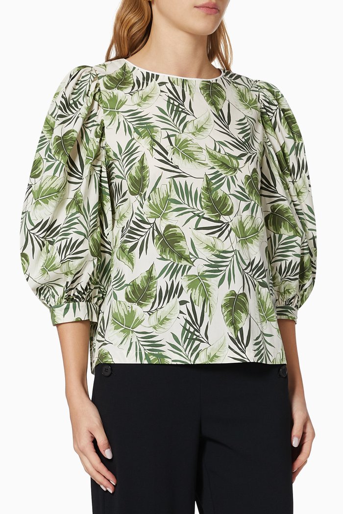 

Cimone Blouse in Cotton, Neutral