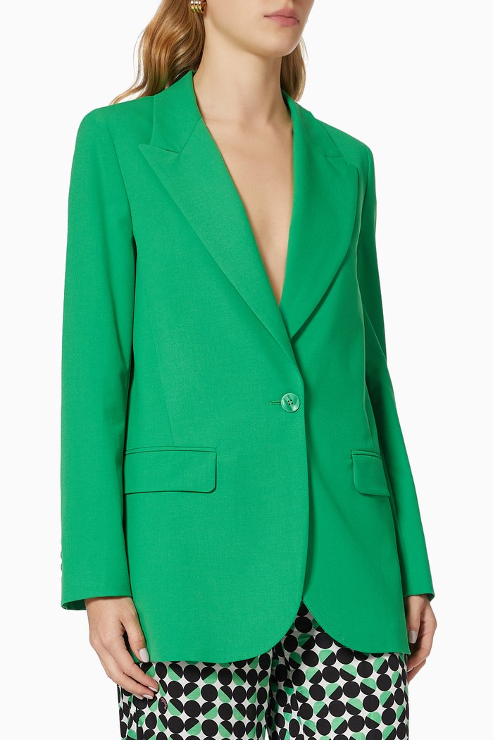 

Motore Blazer in Stretch Canvas, Green