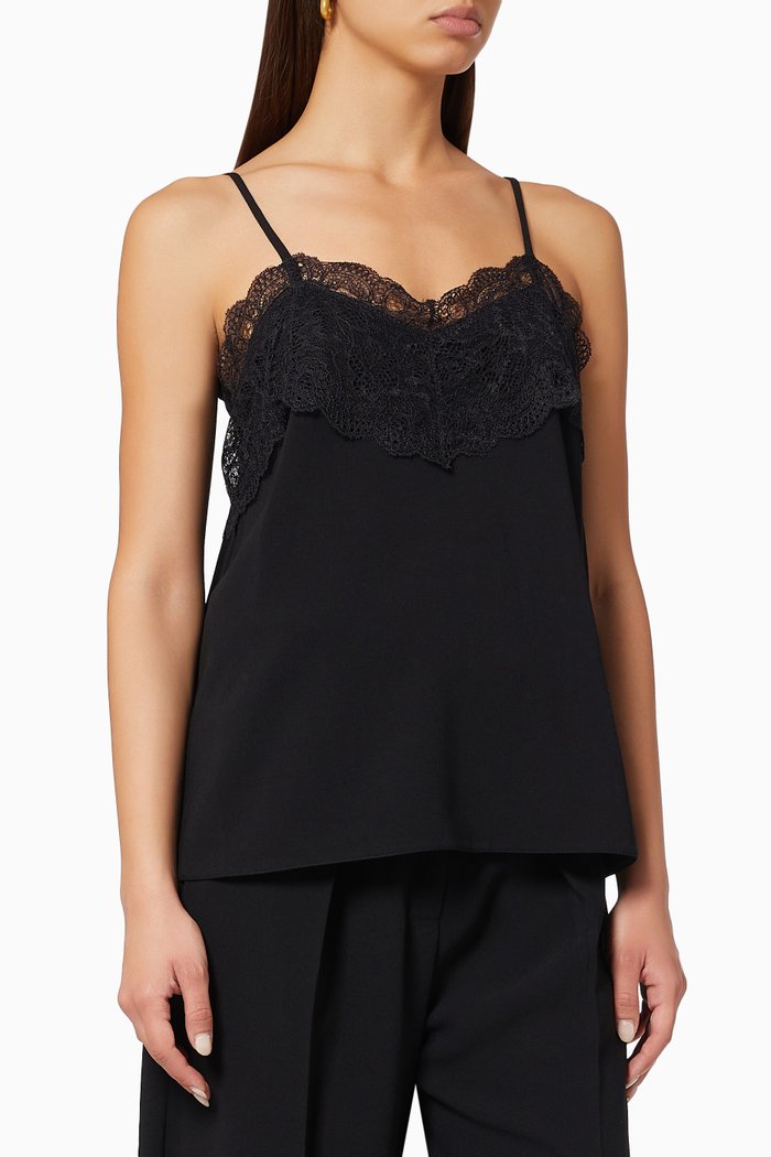 

Segovia Top in Satin, Black